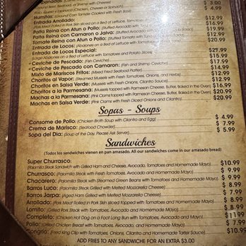 Pamela's Restaurant Chileno - Pamela's - Menu 2 of 4 - Delis Near Me - Miami, Florida Pamela's Restaurant Chileno - Pamela's - Menu 2 of 4 - Delis Near Me - Miami, Florida