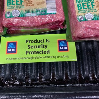 ALDI - Lol security yet not cleaning the displays only leaving toxins in the air! - Grocery Near Me - La Habra, California ALDI - Lol security yet not cleaning the displays only leaving toxins in the air! - Grocery Near Me - La Habra, California