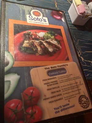 Menu photo 4 Soto's Cantina Houston, TX