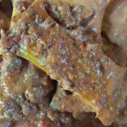 Stuffed Rigatoni Bolognese