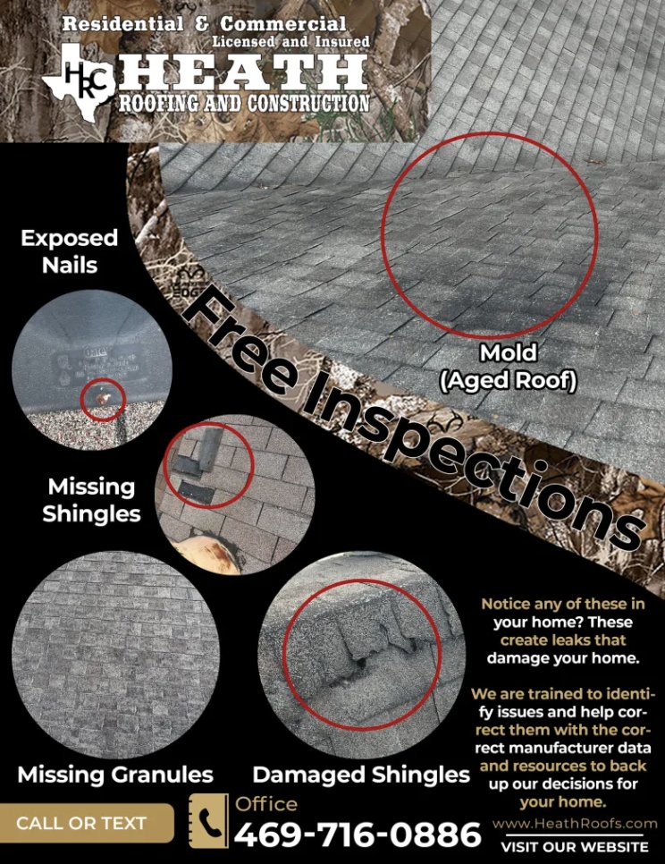 Slide of Heath Roofing and construction