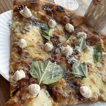 L’industrie Pizzeria - Fig jam, bacon, and goat cheese slice - Pizza Near Me - New York, New York L’industrie Pizzeria - Fig jam, bacon, and goat cheese slice - Pizza Near Me - New York, New York