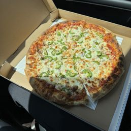Chicken and jalapeno pizza Chicken and jalapeno pizza