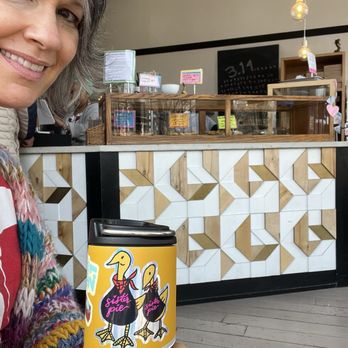 Sister Pie - My snazzy new Sister's Pie sticker! Enjoying its new home on my reusable coffee thermos! - Desserts Near Me - Detroit, Michigan Sister Pie - My snazzy new Sister's Pie sticker! Enjoying its new home on my reusable coffee thermos! - Desserts Near Me - Detroit, Michigan