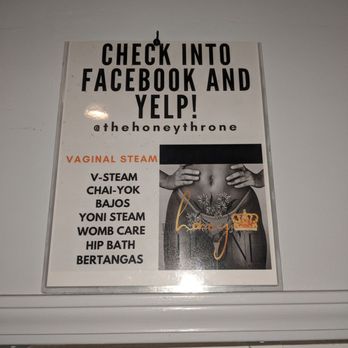 The Honey Throne - Over the door sign inside the Throne room - Saunas Near Me - Sacramento, California