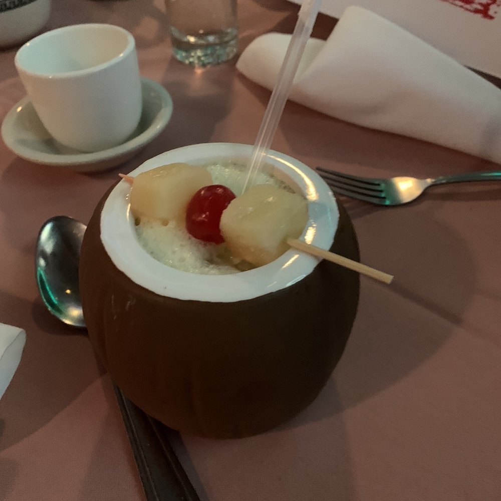 Lees Hawaiian Islander - Coconut drink. Yummm - Asian Fusion Near Me - Lyndhurst, New Jersey