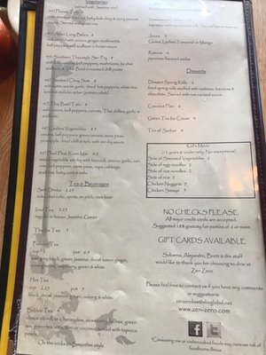 Menu photo 7 Zen Zero Lawrence, KS