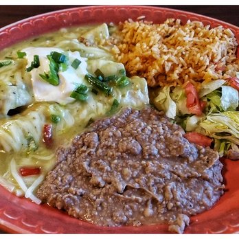 Cinco De Mayo Mexican Restaurant - Enchilada verdes. - Mexican Near Me - La Pine, Oregon