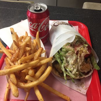 Aladdin Falafel Corner - Behold, the perfect gyro! - Mediterranean Near Me - Seattle, Washington