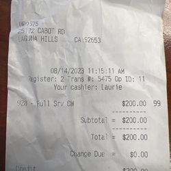 Laguna Hills Auto Spa & Detail Center - Grossly overpaid for a terrible detail job