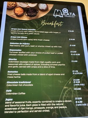 Menu photo 2 Mulata Des Moines, IA