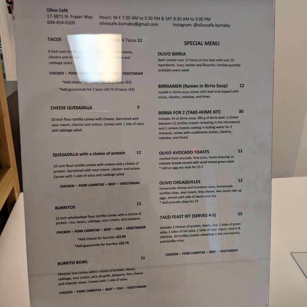 Olivo Cafe - Coffee & Tea Near Me - Burnaby, British Columbia Olivo Cafe - Coffee & Tea Near Me - Burnaby, British Columbia