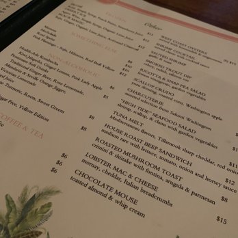 High Tide - Menu... food was gooood - Beer Gardens Near Me - Los Angeles, California