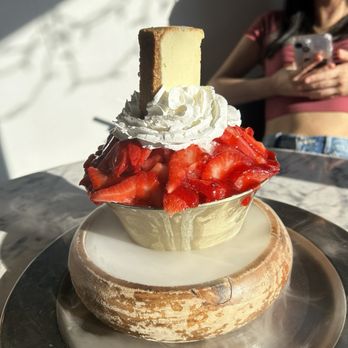 TwoHa's Cafe - Strawberry cheesecake bingsoo - Desserts Near Me - Duluth, Georgia