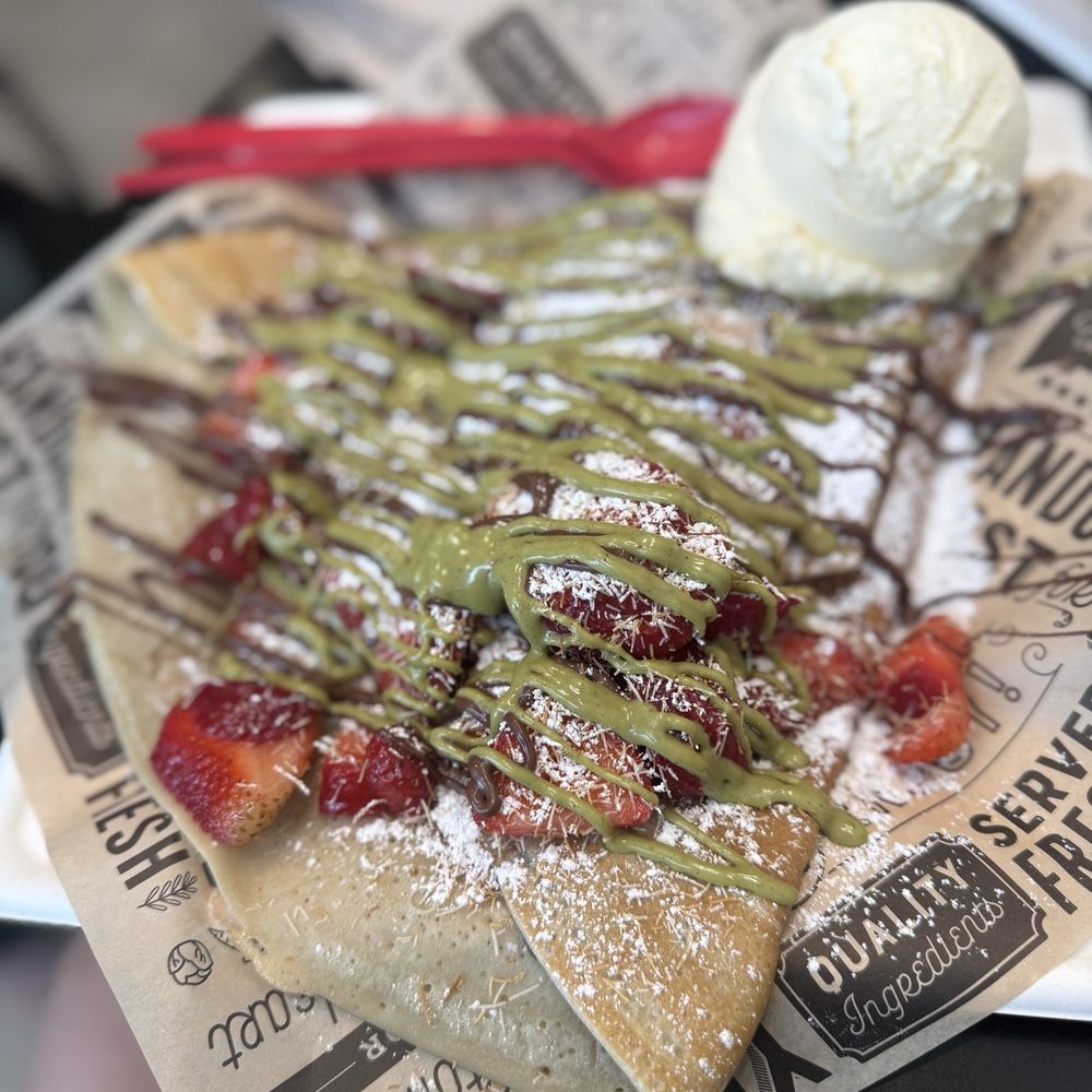 Sweet Bites N Ice - Dubai Chocolate Crepe - Desserts Near Me - Bakersfield, California Sweet Bites N Ice - Dubai Chocolate Crepe - Desserts Near Me - Bakersfield, California