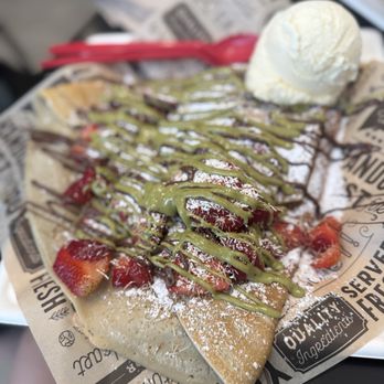 Sweet Bites N Ice - Dubai Chocolate Crepe - Desserts Near Me - Bakersfield, California Sweet Bites N Ice - Dubai Chocolate Crepe - Desserts Near Me - Bakersfield, California