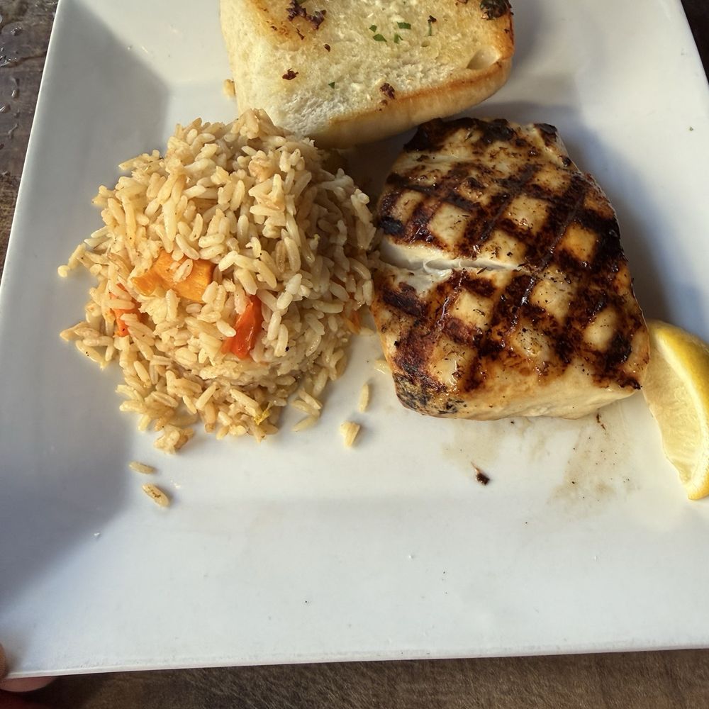 Boatyard Pub - Blackened fish with rice pilaf - Bars Near Me - Ventura, California