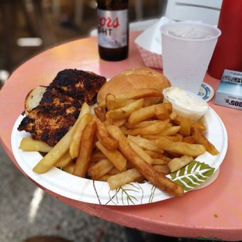 Schooner Wharf Bar - Blackened Mahi Sandwich - Seafood Near Me - Key West, Florida Schooner Wharf Bar - Blackened Mahi Sandwich - Seafood Near Me - Key West, Florida