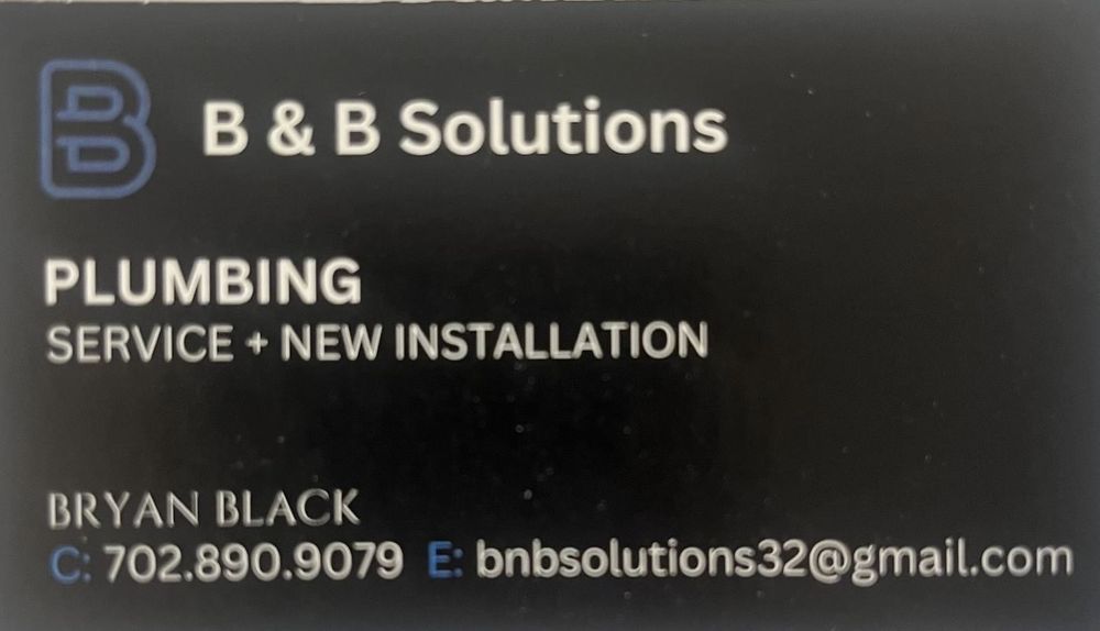 Slide of B & B Solutions Plumbing