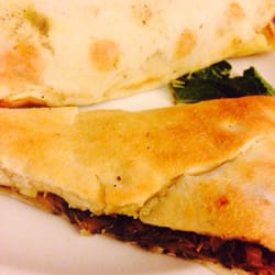 Mina Bakery - Oregano & veggies manoush $3.50 (back) and Spinach $2.50 (front)