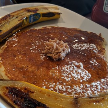 Full City Cafe - Buttermilk pancake with grilled bananas - New American Near Me - Portage, Michigan