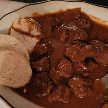 Monastery Restaurant - Venison gulaš with knedle - Modern European Near Me - Norfolk, Virginia Monastery Restaurant - Venison gulaš with knedle - Modern European Near Me - Norfolk, Virginia