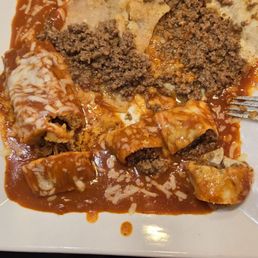 Tamale, enchilada, burrito.