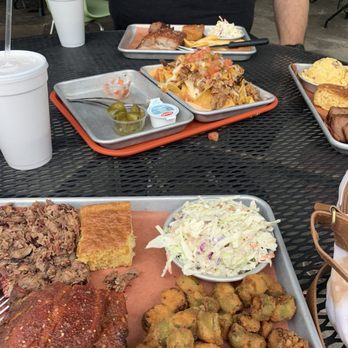 The Pompous Pig - Nachos, and rib and brisket combo - Barbeque Near Me - Anderson, South Carolina The Pompous Pig - Nachos, and rib and brisket combo - Barbeque Near Me - Anderson, South Carolina