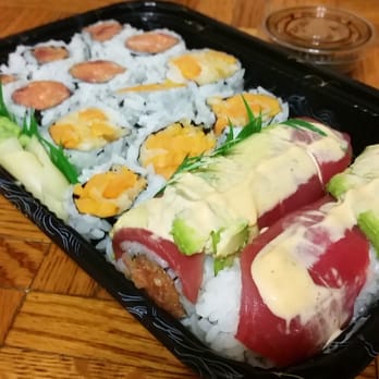 Nishiki Sushi - Christmas roll, sweet potato roll, spicy tuna roll - Sushi Bars Near Me - Rensselaer, New York Nishiki Sushi - Christmas roll, sweet potato roll, spicy tuna roll - Sushi Bars Near Me - Rensselaer, New York