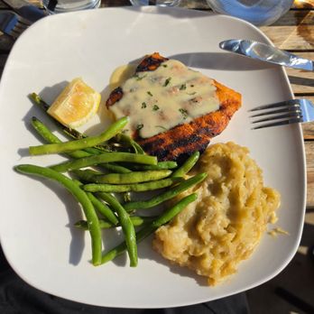 Waterside Social - Blackened salmon - Wine Bars Near Me - Lake Orion, Michigan Waterside Social - Blackened salmon - Wine Bars Near Me - Lake Orion, Michigan