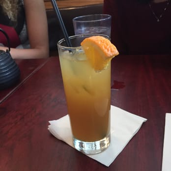 Highland Kitchen - Mans Ruin - rum with a nice orange and ginger ale fizz to it - New American Near Me - Somerville, Massachusetts
