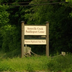 Hudson River Expeditions - Annsville Creek Paddlesport Center Sign at entrance to our parking lot.