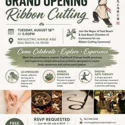 DaoYin Holistic Health - Grand Opening on Aug.18, 5pm. Scan the code to register and get your benifit.
Of course if you come you can go more suprise. Chunhong Wang