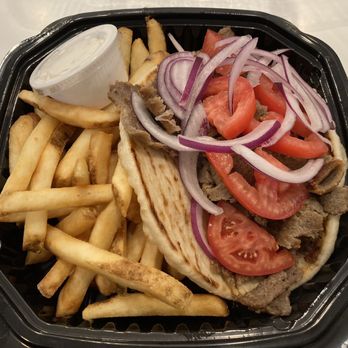 Santorini Grill - Gyro lunch special with a drink - Greek Near Me - Mequon, Wisconsin Santorini Grill - Gyro lunch special with a drink - Greek Near Me - Mequon, Wisconsin