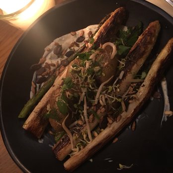 Gratitude - Green and white asparagus ( served with potatoes and very delicious creamy sauce) - Vegan Near Me - Munich, BY
