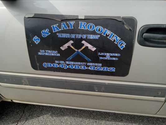S & Kay Roofing Logo