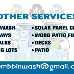 Bmb bin wash - Other services we offer
