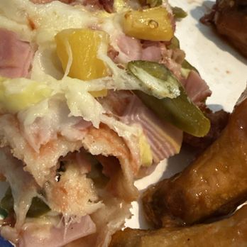 Arizona Pizza - Stacks of cold meat on uncooked dough. - Pizza Near Me - Peoria, Arizona