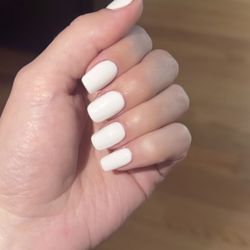 U Nail Spa - Gel-X (short square white)