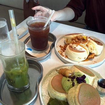 Little Uluh - Matcha soufflé + yuzu matcha Honey comb soufflé + iced americano - Coffee & Tea Near Me - Queens, New York Little Uluh - Matcha soufflé + yuzu matcha Honey comb soufflé + iced americano - Coffee & Tea Near Me - Queens, New York