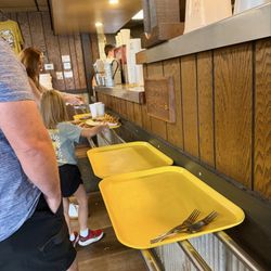 Bates City BBQ - Getting our food