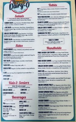 Menu photo 2 Dairy-O Pageland, SC Menu photo 2 Dairy-O Pageland, SC