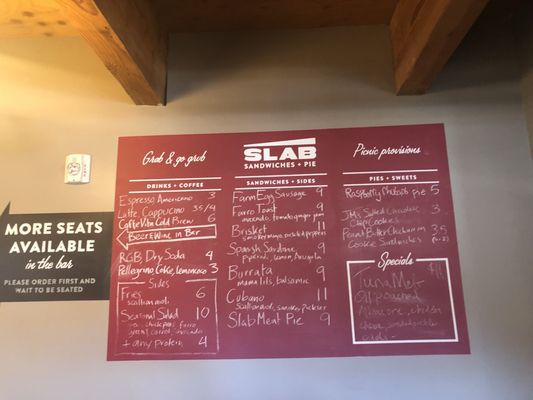 Menu photo 3 Slab Sandwiches + Pie Seattle, WA Menu photo 3 Slab Sandwiches + Pie Seattle, WA