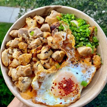 Bandito Bodega - Kimchi fried rice bowl with chicken - Mexican Near Me - Greensboro, North Carolina Bandito Bodega - Kimchi fried rice bowl with chicken - Mexican Near Me - Greensboro, North Carolina