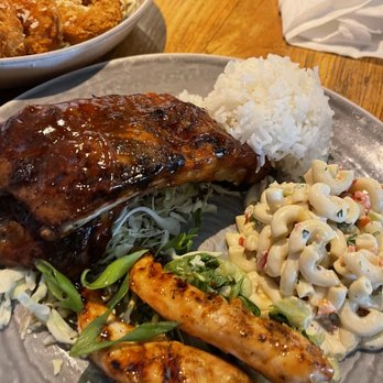Duke's La Jolla - Ribs and Chicken Plate - New American Near Me - La Jolla, California Duke's La Jolla - Ribs and Chicken Plate - New American Near Me - La Jolla, California