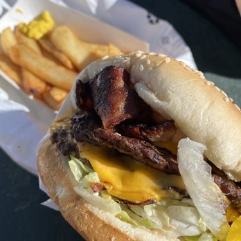 Crown Burgers - Double Bacon Cheeseburger, Steak Fries - Burgers Near Me - Denver, Colorado Crown Burgers - Double Bacon Cheeseburger, Steak Fries - Burgers Near Me - Denver, Colorado