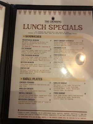 Menu photo 3 The Crossing Steakhouse Norcross, GA