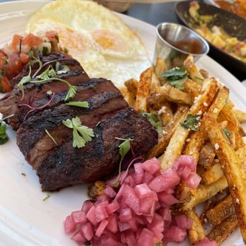 Panxa Cocina - Ranchero's breakfast w/fries - Cocktail Bars Near Me - Long Beach, California