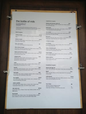 Menu photo 6 The Bottle of Milk Lorne, VIC Menu photo 6 The Bottle of Milk Lorne, VIC