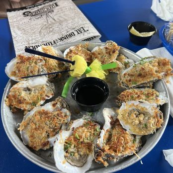 Flounder's Chowder House - Baked oysters - Seafood Near Me - Gulf Breeze, Florida